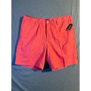 Nautica Mens Sailor Red Flat Front Chino Shorts B7102N Size 42 NWT